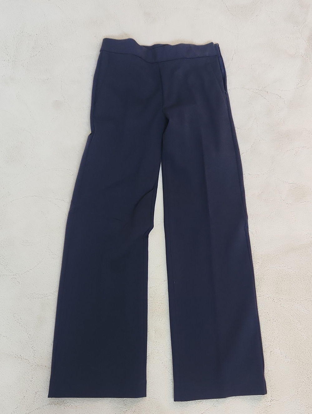Ann Taylor Wide-Leg Navy Trousers